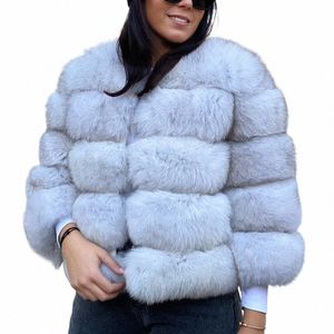 inverno delle donne vera pelliccia di volpe cappotto m pelliccia classica giacca di volpe cappotto di pelliccia caldo di lusso Jachot vendita 2024WGLUVF 37vF #