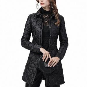 Fi Women Down Down 2020 Winter New Black LG بطة بيضاء دافئة خفيفة أسفل السترات الكورية الأنيقة المعطف الإناث الإناث النحيف A6P5#