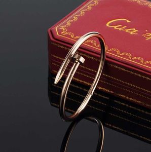 Prego pulseira designer pulseiras jóias de luxo para mulheres moda pulseira liga de aço banhado a ouro artesanato nunca desbota não alérgico carro atacado grande clou 3vrp xsz4