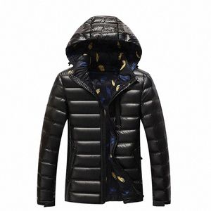 Civichic Men Fi 90% Down Jackets ciepłe z kaptury Parkana Winterdown Overcoat Plus Size Daunenjacke M-4xl Otwardzki DC04 x0dz#