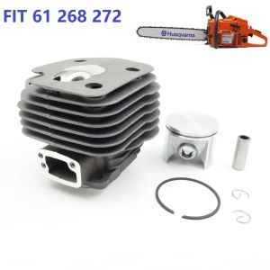 Gereedschap Bore 48mm 50mm 52mm Cylinder Piston Kit Fit Husqvarna 61 268 272 272K 272XP Chainsaw Engine Motor Rebuild Del OEM 503758172