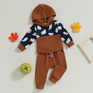 Kleidung Sets ZZLBUF 2 stücke Baby Mädchen Halloween Kleidung Blume Kürbis Druck Langarm Sweatshirt Tops Hosen Herbst Winter Outfits