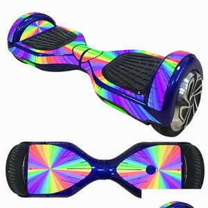 Skateboard 6 5 pollici Self-Ncing Scooter Skin Hover Adesivo per skateboard elettrico su due ruote Custodia protettiva intelligente per adesivi1 Skatebo Otfjv