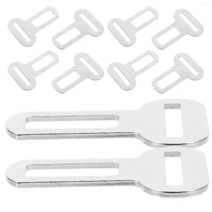 Hundhalsar 10 PCS fordonstraktion Rope Buckle Metal Clasp Rustproof Seatbelt Buckles Anslutande Scratch Fasteners järntransporter