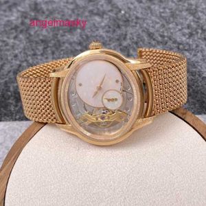 Gentlemen AP Wrist Watch 77244OR.GG.1272OR.01 Millennium Series 18K Rose Gold Frost Gold Opal Stone Manual Mechanical Womens Watch