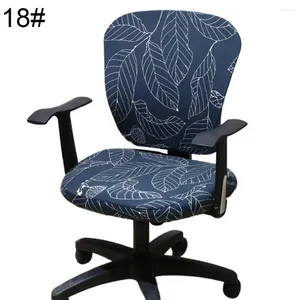 Pokrywa krzesełka obrotowe osłony rozciągliwy fotela biurowe obrońca fotela oparcia dekoracja komputerowa biurko obracające się