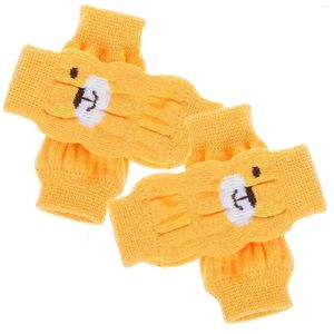 Dog Apparel 4Pcs Knitted Leg Warmer Cartoon Stockings Hock Protectors Supplies For Puppy Dogs Size