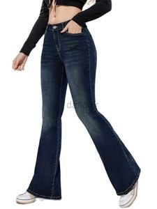 Calças de brim femininas 2023 outono e inverno alta estiramento boot corte jeans para mulheres moda magro denim flare calças casuais senhoras calças S-2XL 24328