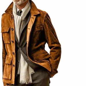 Мужская осенне-зимняя куртка Busin, повседневная куртка-карго в стиле милитари с несколькими карманами, мужские куртки, большие пальто, мужская рабочая одежда, топ N0gS #