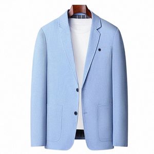 nuovi prodotti Comodo casual da uomo Busin Suit Colletto Cappotto a righe Gentleman Trend Wedding Slim-fit Host Fi Blazer Y3P9 #