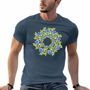 wiruling maine jagody T-shirt zwykłe grafikę Hippie ubra