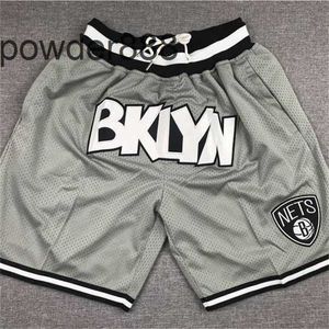 Shorts bordados de secagem rápida para homens, calças de basquete bordadas, shorts esportivos retrô com bolsos, casual americano