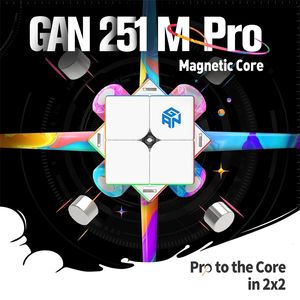 Picube Gan251 M Pro Air Leap 2x2 Speed ​​Speed ​​Cube Professional Gancube 251m 2x2x2 Mangetic Cubo Buzzles Gan251 Magic Cubo 240328
