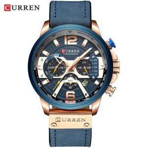 Curren Carren 8329トレンディなメンズ防水と6ピン多機能ファッション大規模ダイヤルカレンダーウォッチ