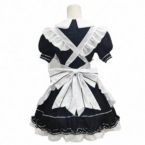 Ladies Kawaii Fi Lolita Pomp Dr Holiday Party Stage Show Cosplay Costume Sexig Maid Uniform Japanese Bunny Skirt D9fx#