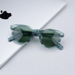 Okulary przeciwsłoneczne Zielone kobiety 2022 Cary Grant męskie z obiektywami Vintage Oliver Original BoxSunglassessunglasses214t