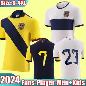 2024 Ecuador Estupinan Plata Mens Soccer Jerseys 24 25 VALEMNCIA Martinez Hincapie D. Palacios M. Caicedo Home Away Fotball Shirts Copa America