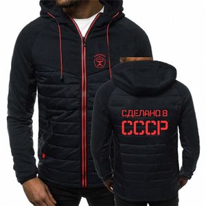 cccp Russische Neue Herbst Winter Patchwork Gewöhnliche UdSSR Sowjetische Uni Siebenfarbige Cott-gepolsterte Jacke Warme Druck Kapuzenmäntel Q9Qd #