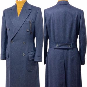 dark Blue Modern New Arrival Men Coat Tailor-Made One Piece Men Blazer Overcoat Jacket Winter Wedding Groom Causal Prom Tailored g8J7#