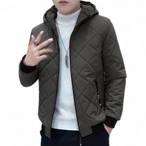 Browon Neue Winterjacke Männer Dicke Lg Sleeve Argyle Mit Kapuze Cott Männer Jacke Übergroße Plus Veet Zipper Jacke Parkas Männer P2Ew #