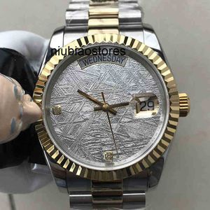 Casual Fashion Meteorite Face Automatic Mechanical Watch Eta2834 Movement Waterproof Calendar Stainless Steel Sapphire Men Designer Waterproof M95j