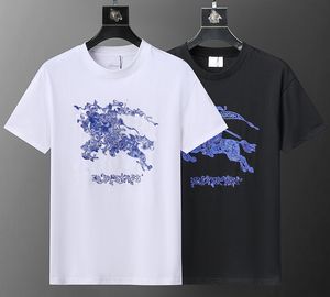 2024 Ny T-shirt dubbelgasbomull kortärmad, utsökt utförande, synkroniserad med den officiella webbplatsen, fashionabla och klassiska höga gram asiatiska storlek