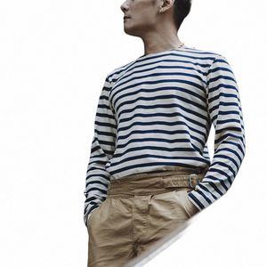 قميص BRS Sailor's Striped Vintage Fi Bret Boat Poit Term LG T-Shirt M37Z#