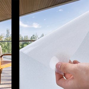 Frosted Glass Window Film Sun Blocking Tinting for Home Non Adhesive Static Cling Bathroom Door Covering 240322