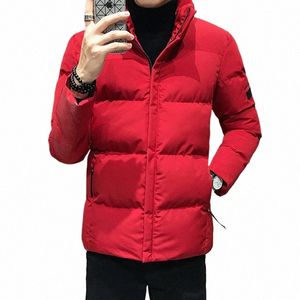 nuova tendenza giovanile coreana Fi colletto alla coreana giacca imbottita Cott giacca versatile giacca invernale calda da uomo imbottita Cott 38ua #