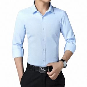 Koreanische Fi Shirts für Männer Frühling Herren Dr Shirts Dünne männer Casual Lg Sleeve Busin Männliche Kleidung Asiatische Größe 5XL 96ws #