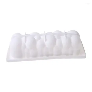 Baking Moulds Rectangle Bubble Silicone Cake Mold For Chocolate Mousse Ice Cream Dessert