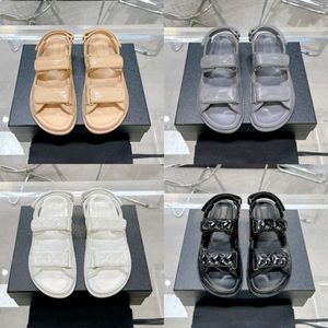 Designer Sandals Women Slipper Calf Leather Sliders Casual Shoes Platform Summer Comfortable Beach Shoes High Quality 35-40 542