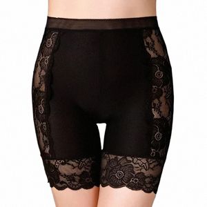 2023 nova calcinha feminina renda seaml segurança calças curtas das mulheres cintura alta estiramento shorts briefs emagrecimento roupa interior lingerie 75cd #