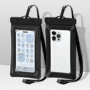 air bag borsa per telefono impermeabile in pvc trasparente nuoto parco acquatico borsa per telefono appesa al collo borsa per cellulare galleggiante di grandi dimensioni