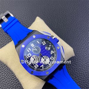 APF Factory Super Edition Watch 26405 44MM Automatic Mechanical Men's Watches 3126 Movement 316L Stainless Steel Bracelet Top Quality Waterproof Wristwatches