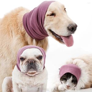 Dog Apparel Ear Scarf Pet Dogs Cats Cotton Cover No Flap Wrap Sound Proof Muffs For Pets Products Bathing Warm Winter