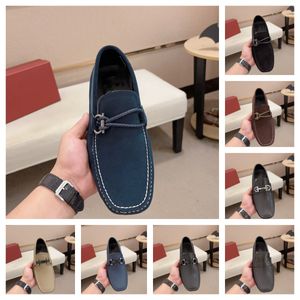 Homens de couro superior designer marca de luxo fre mens mocassins vestido itália sapatos de couro real gommino sapatos tamanho 6.5-11
