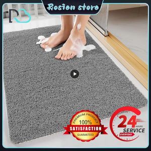 Bath Mats Wash Basin Bathtub Side Floor Rug Modern Toilet Carpet Waterproof Anti-slip Super Absorbent Home Decor Shower Room Doormat