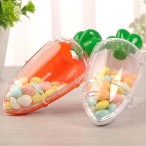 Gift Wrap 20PCS Plastic Carrot Candy Box Wedding Favor Baby Shower Gifts For Guests Kids Birthday Party Christmas Packaging