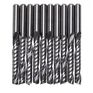 10pcs CNC Bits 3,175 x 22 mm pojedynczy spiralny fledk z węglikiem węglika