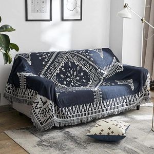 Battaniyeler İskandinav kaymaz kumaş ekose kanepe yastık çoklu fiili battaniye dekoratif slipcover toz kapağı üzerinde /uçak ev dekor