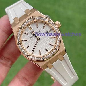 Hot AP Wrist Watch Royal Oak Series Watch Womens Watch 33mm Diameter Quartz Movement Precision Steel Platinum Casual Mens Famous Watch
