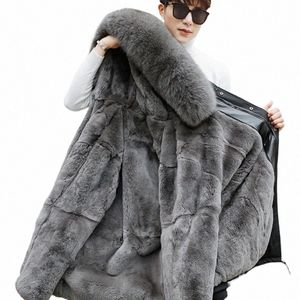 Big Fur Winter Coat Female Jacket Ny 2020 Hooded Parka Winter Jacket Män Wadded Ladies Warm Foder Men's Down Jacket J8TP#