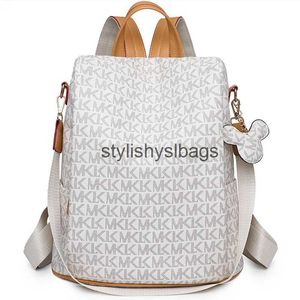 Backpack Style Shoulder Bags Fashion Rivet Designer Backpacks Womens Multifunctional Anti-theft Bag Teen Girls Small School Mochila 2023 New H240328