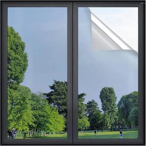 Pellicola oscurante per finestre unidirezionale per la privacy, per la protezione solare domestica, controllo del calore dello specchio riflettente autoadesivo