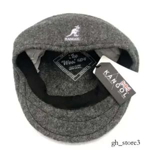 Kangol Cap Ball Caps Kangol American Style Kangaroo Wysokiej jakości prawdziwy wełniany kapelusz do przodu francuski malarz jesień i zima beret mężczyźni kobiety kapelusze kangaroo 163