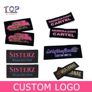 accessories Custom Brand Logo Wig Label Sewing Label Clothing Washing Standard Printing Label Tag Clothing Brand