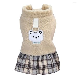 Dog Apparel Cute Cartoon Dresses Fancy Princess Puppy Dress Winter Skirt Coral Velvet Ropa Para Perros Disfraz Halloween Perro