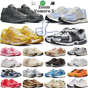 Zoom Vomero 5 Mens Running Shoes Vast Grey Anthracite Yellow Ochre Mens Women Cobblestone Flat Pewter Panda Black Outdoor Walking Trainers Sneakers 36-45