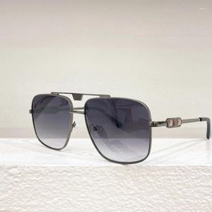 Sonnenbrille Metall Designer Marke Große Quadratische Rahmen Mode Polarisierte UV400 Weibliche Shades Brillen Gafas De Sol